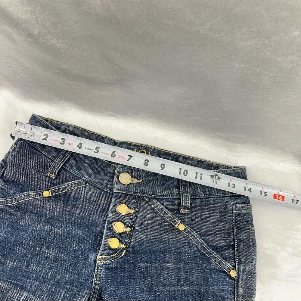 Bebe Vintage Low Rise Blue Jeans Size 27 - Picture 7 of 8